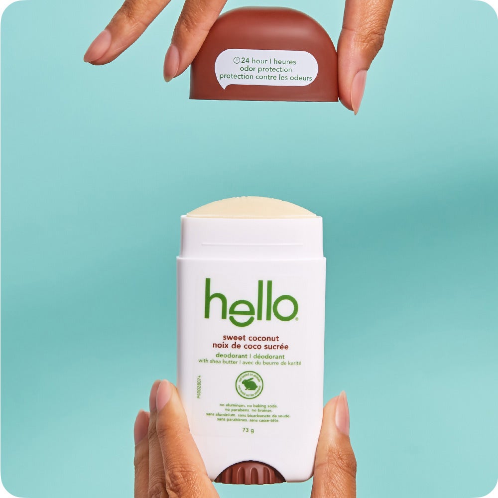 How to use hello Sunny Daze Aluminum Free Deodorant Stick