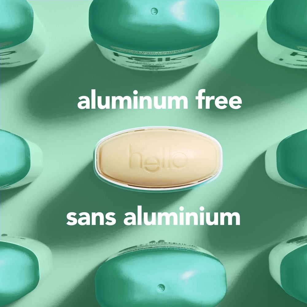 hello sage + eucalyptus aluminum free deodorant for Women and Men shown with the full aluminum free hello deodorant lineup.