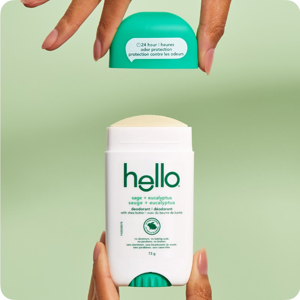 How to use hello Sunny Daze Aluminum Free Deodorant Stick