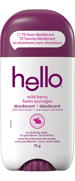 Déodorant sans aluminium hello baies sauvages pour femme et homme